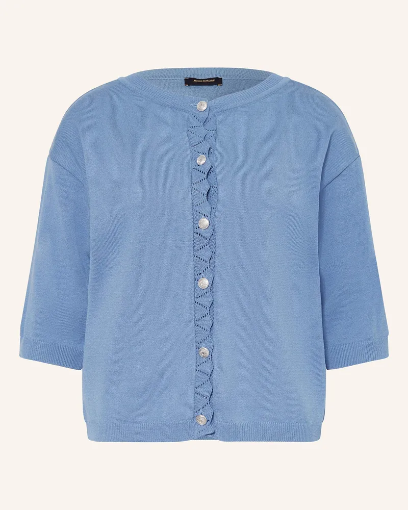 More & More Strickjacke mit 3/4-Arm Blaugrau