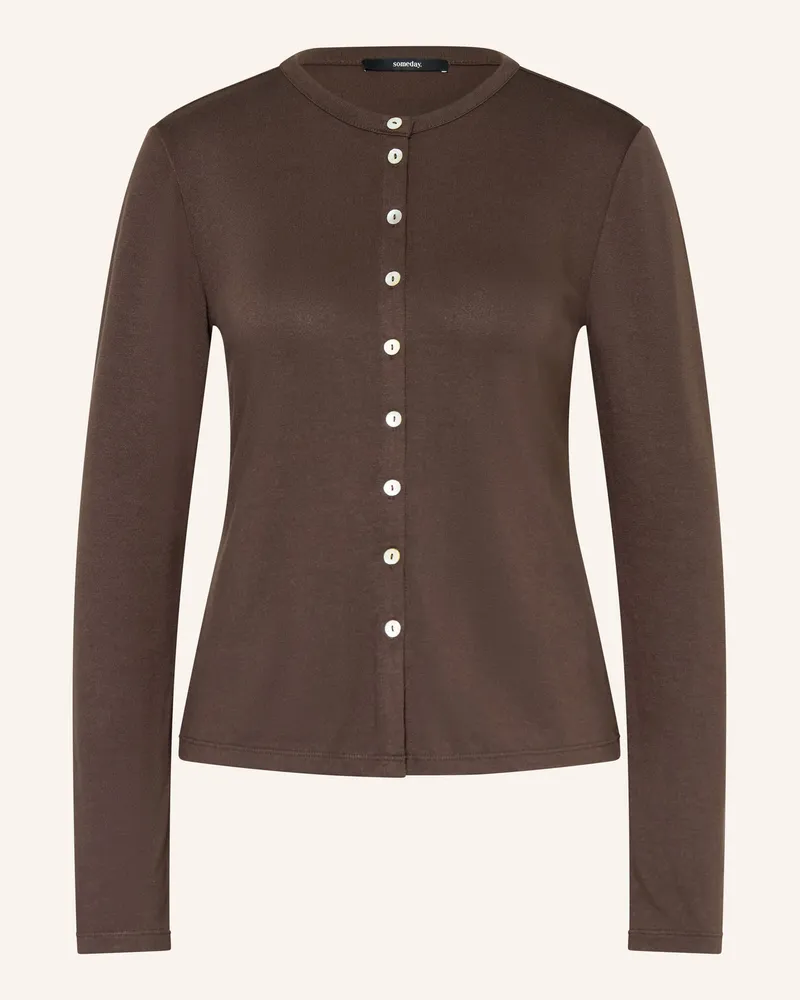 someday. Strickjacke Kamilia braun Dunkelbraun