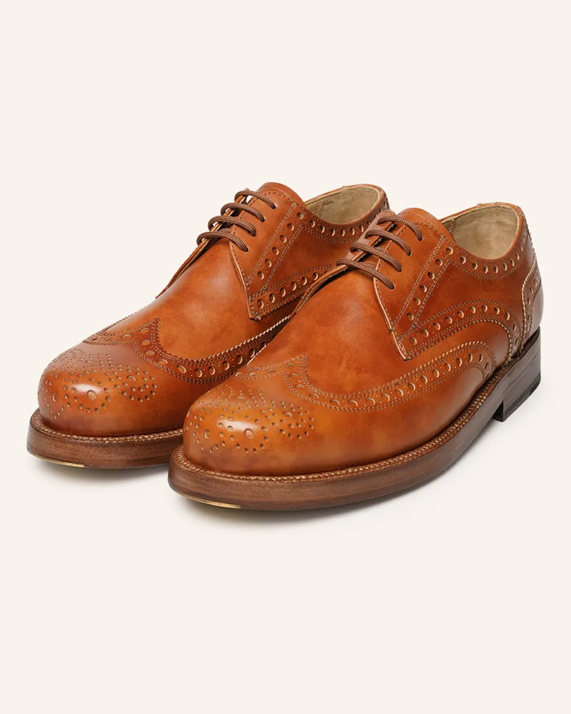 Heinrich Dinkelacker Schnürer Rio Full-Brogue Tc braun Cognac