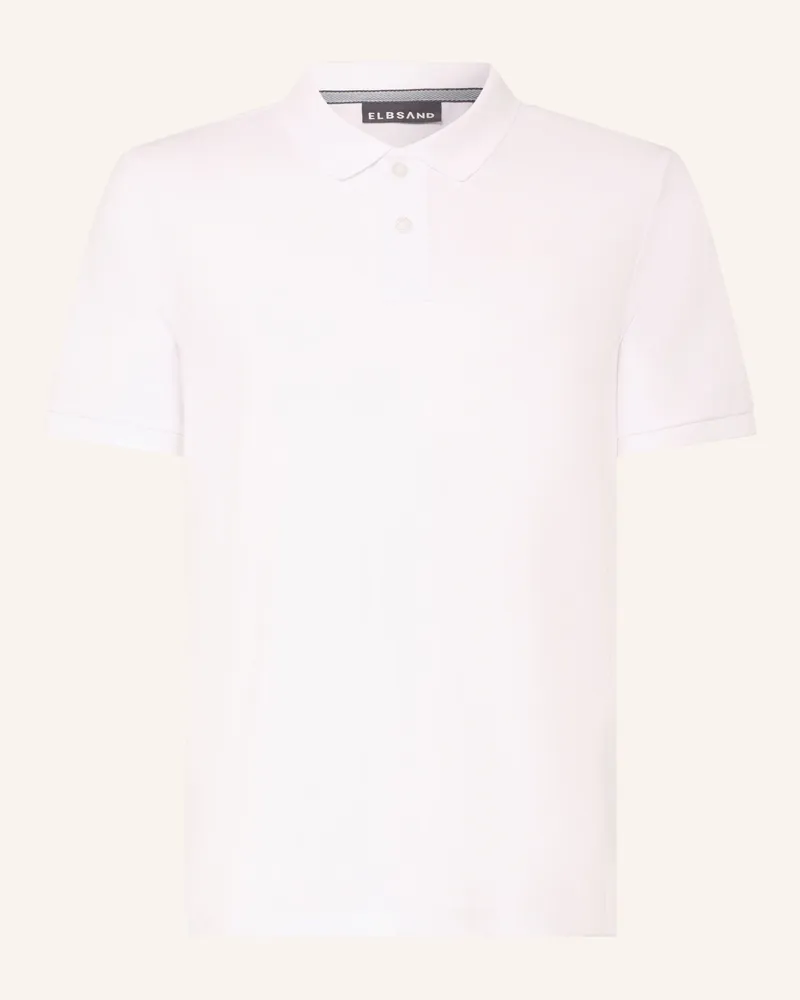 ELBSAND Piqué-Poloshirt Lias Regular Fit weiss Weiss