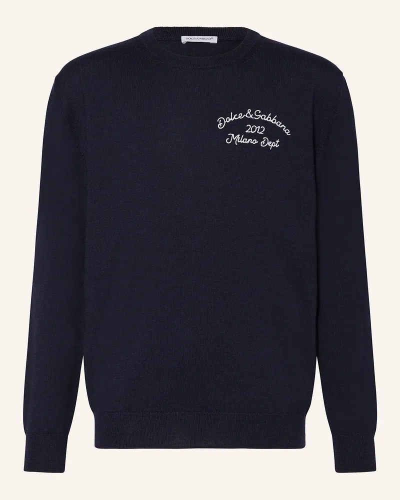 Dolce & Gabbana Pullover blau Dunkelblau