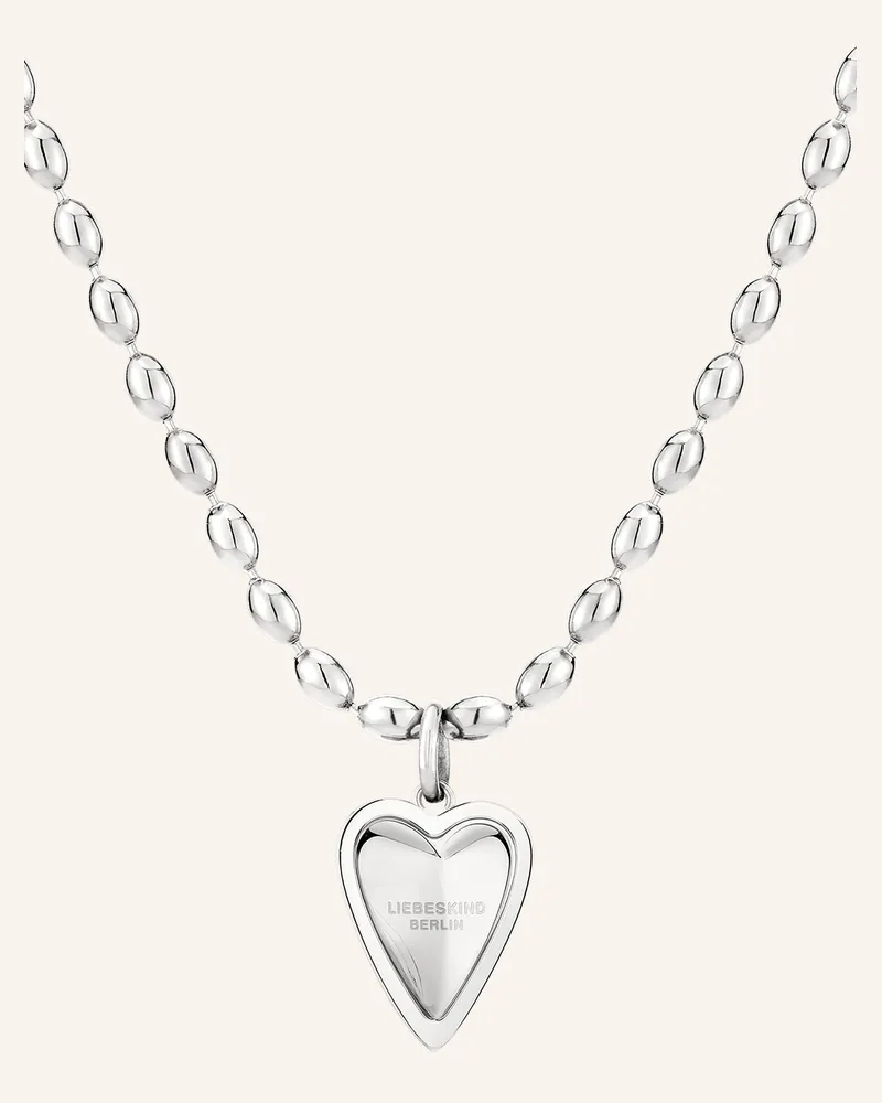 Liebeskind Halskette  Aus  Edelstahl silber Silber