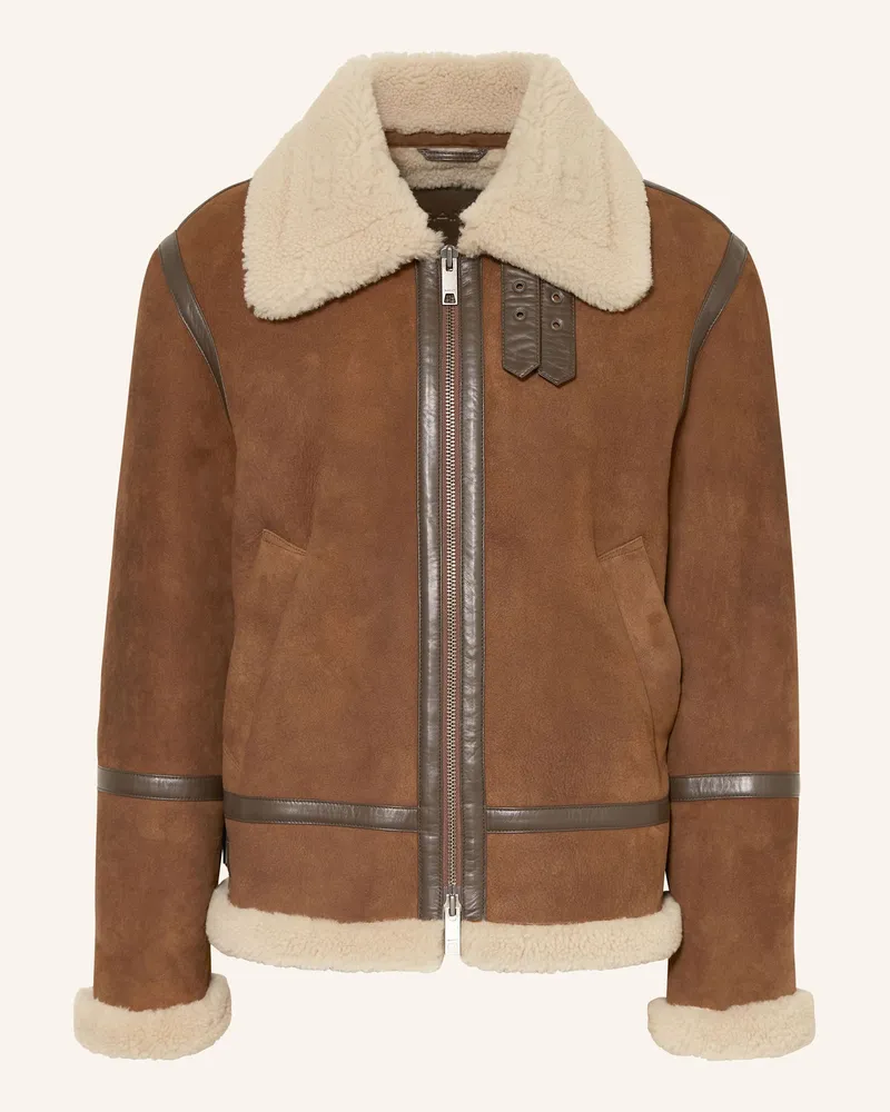 Gant Lederjacke Braun