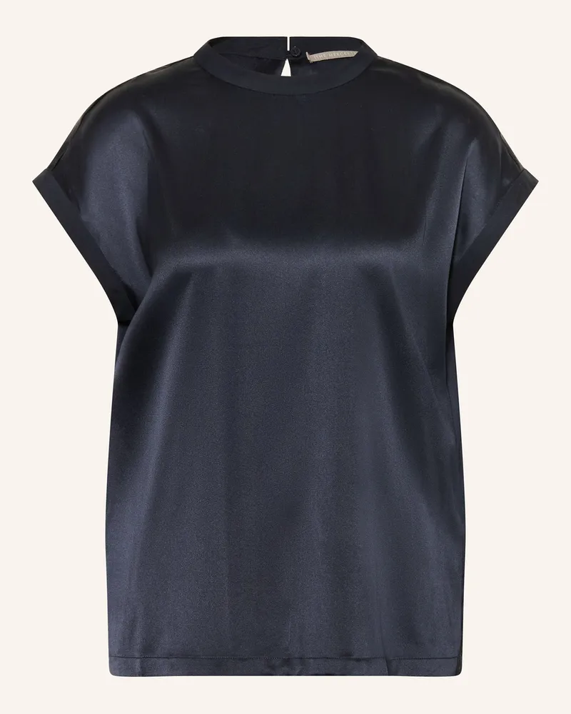 (THE MERCER) N.Y. Blusenshirt aus Seide Dunkelblau