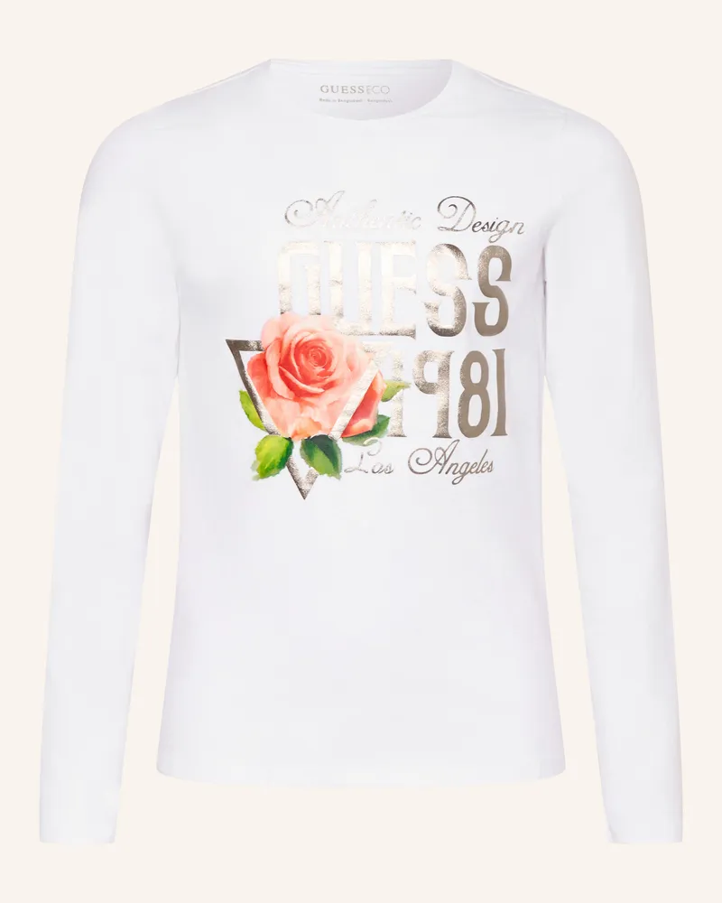Guess Longsleeve weiss Weiss