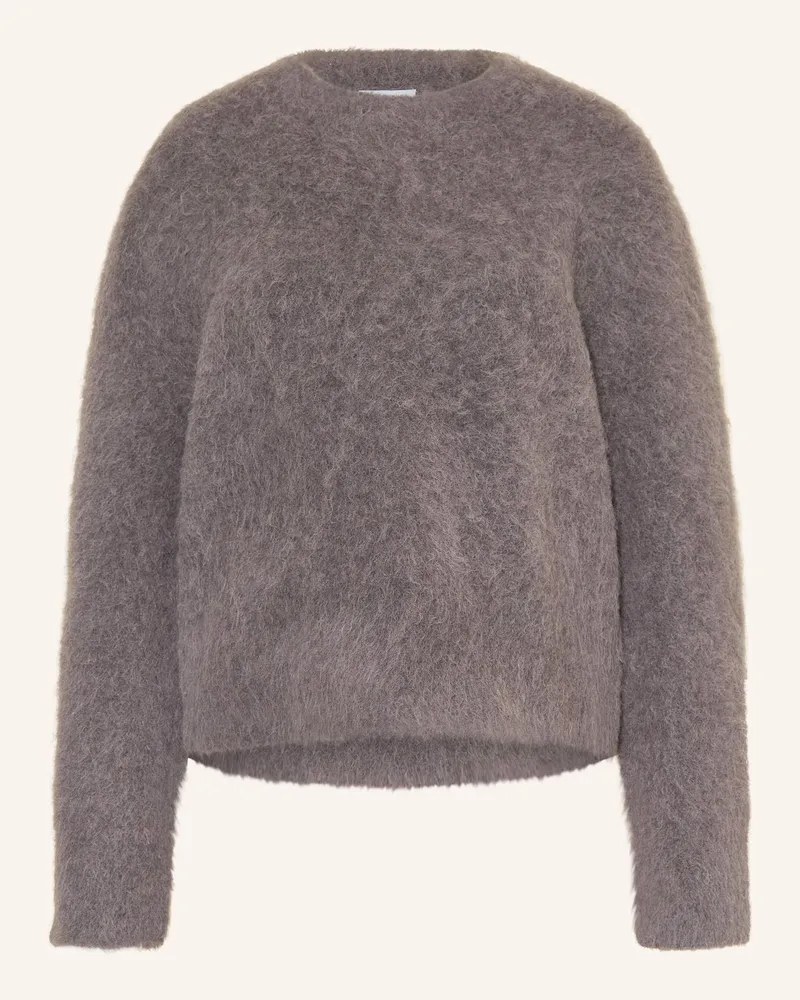 Mrs & HUGS Alpaka-Pullover Grau