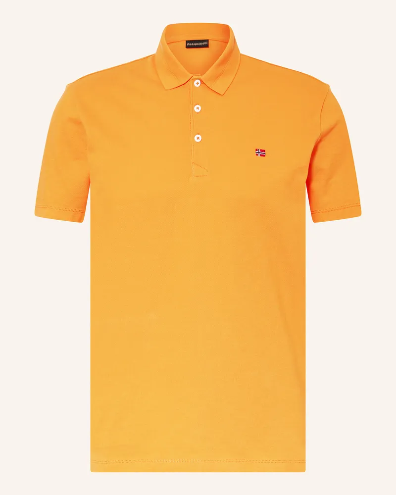 Napapijri Piqué-Poloshirt Ealis orange Dunkelgelb