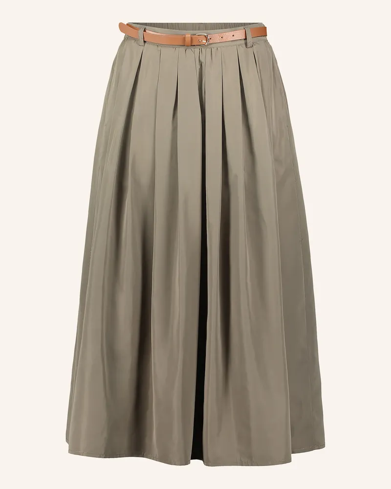 Cartoon Rock mit Plissees Khaki