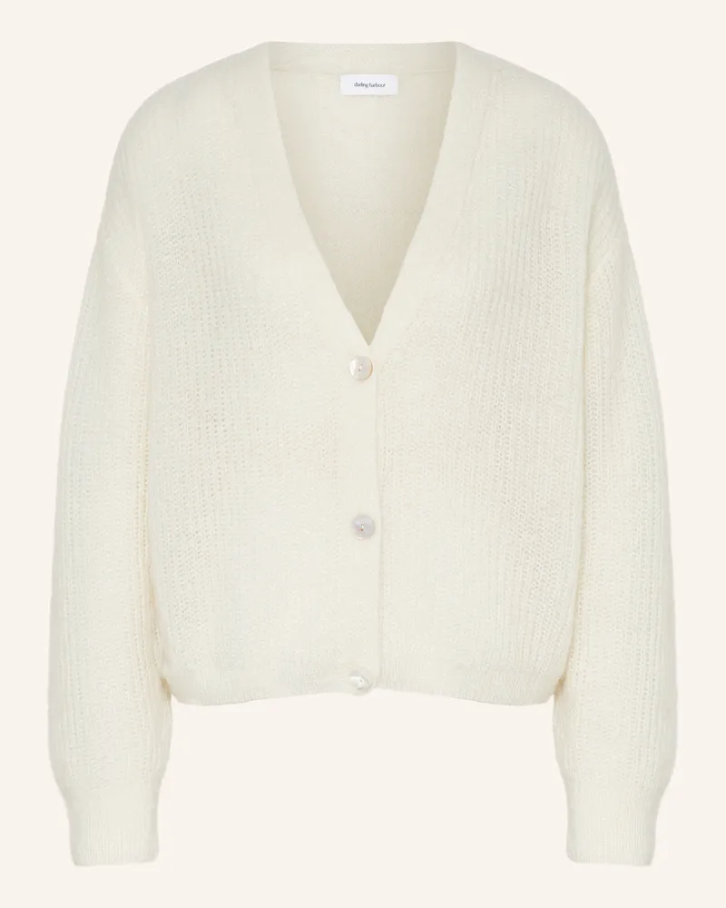Darling Harbour Strickjacke mit Mohair Cremeweiß