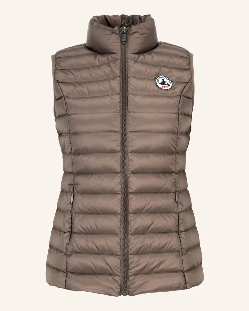 JOTT Lightweight-Daunenweste Seda beige Taupe