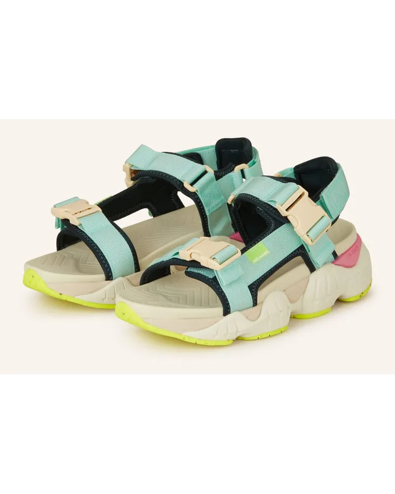 No Name Plateau-Sandalen KRAZEE - MINT/ PINK Blau