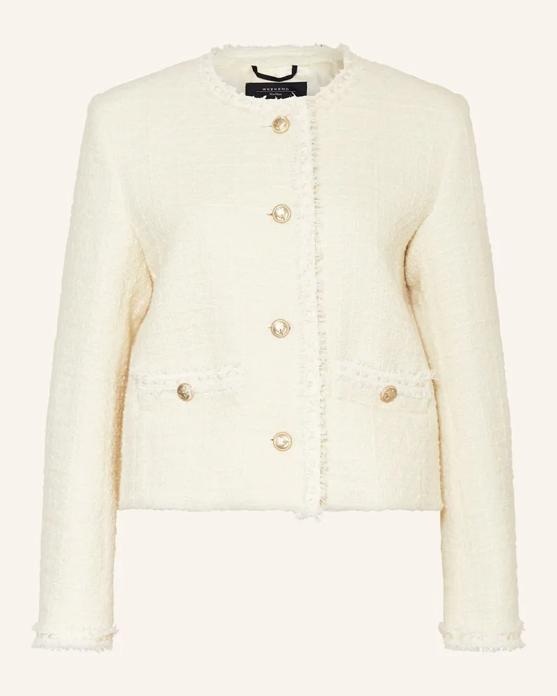 Max Mara Bouclé-Jacke BALIA Ecru