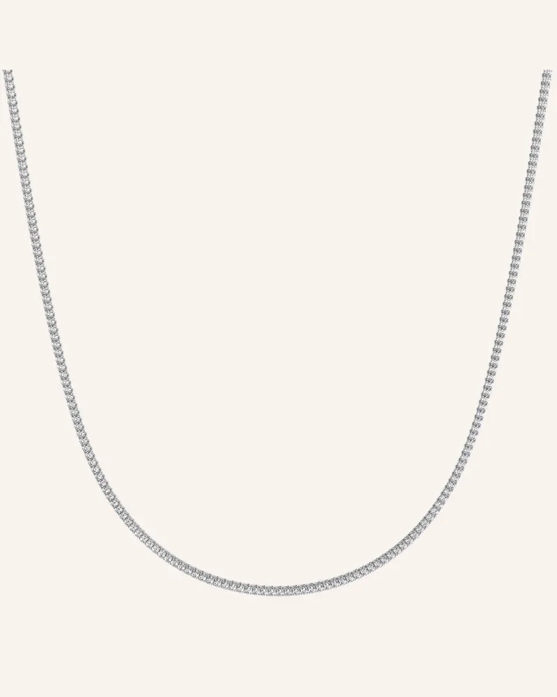 VEYNOU Halskette Tennis Aus 18 Karat Weißgold Und 4,30ct. Diamanten silber Weissgold