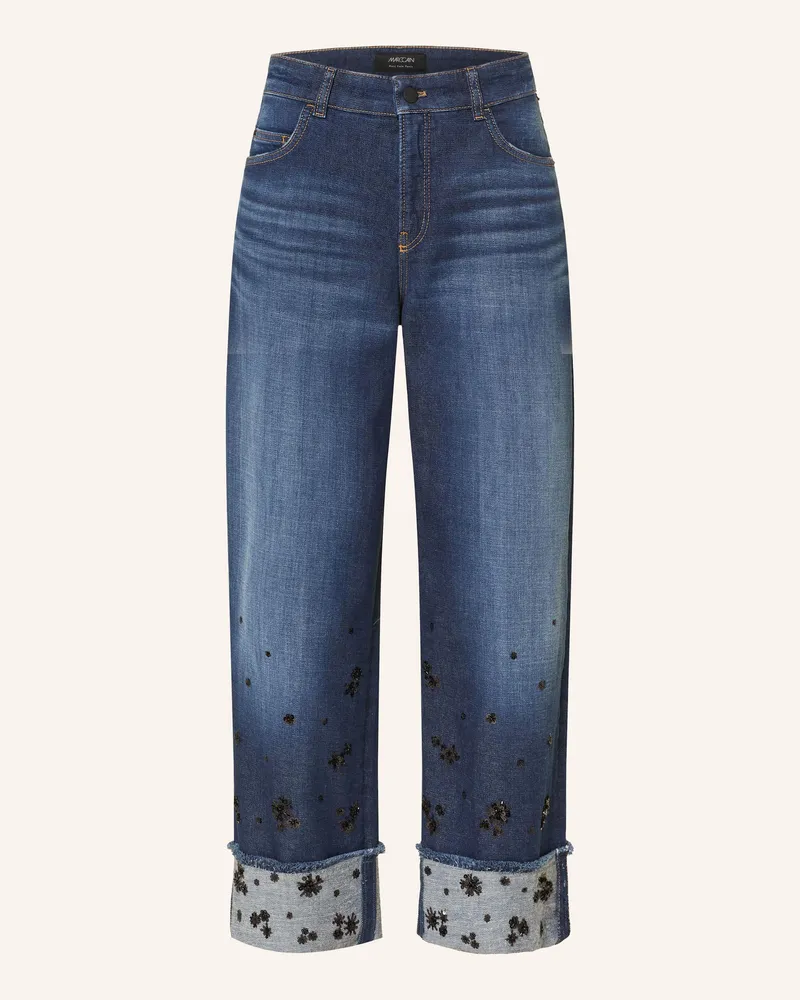 Marc Cain Wide Leg Jeans WUKARI mit Pailletten 353