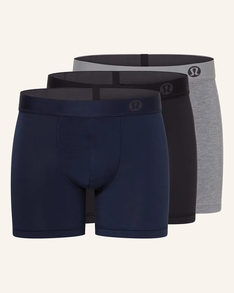 LULULEMON 3er-Pack Boxershorts AIM Grau