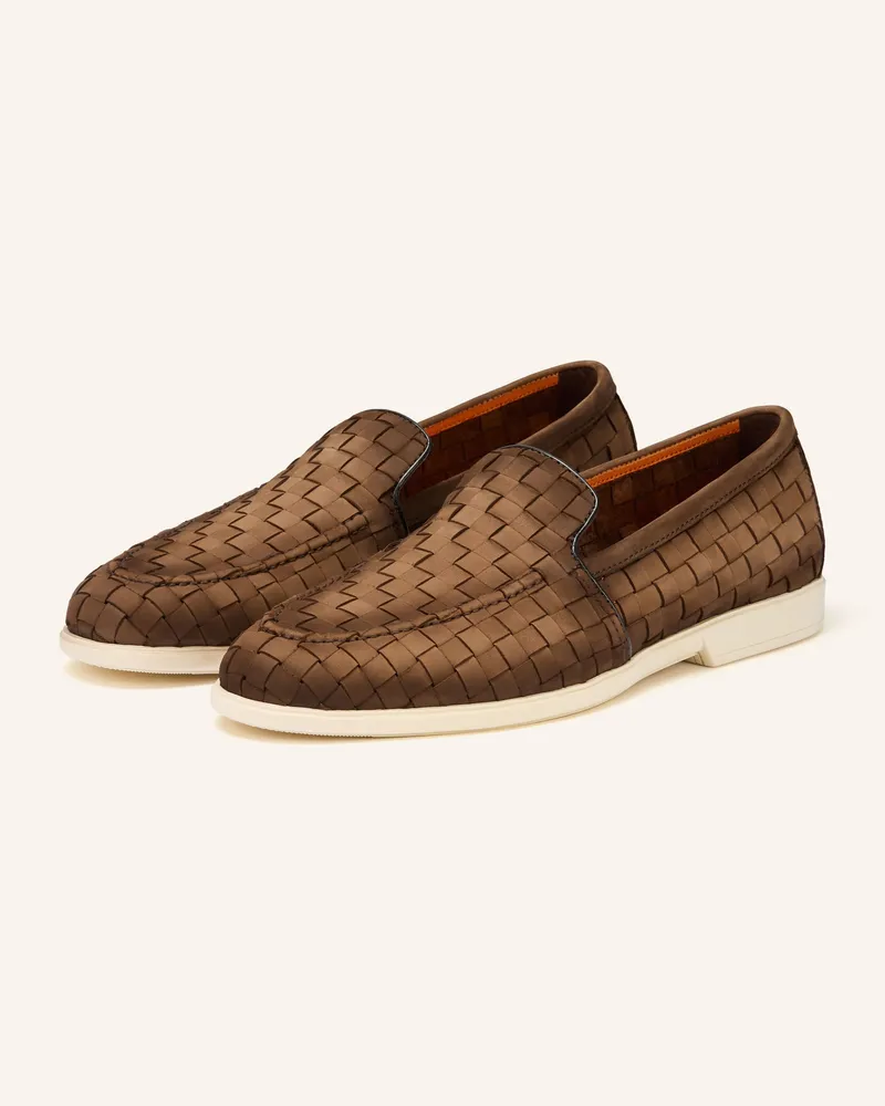 Santoni Slipper MALIBUDAMA Dunkelbraun