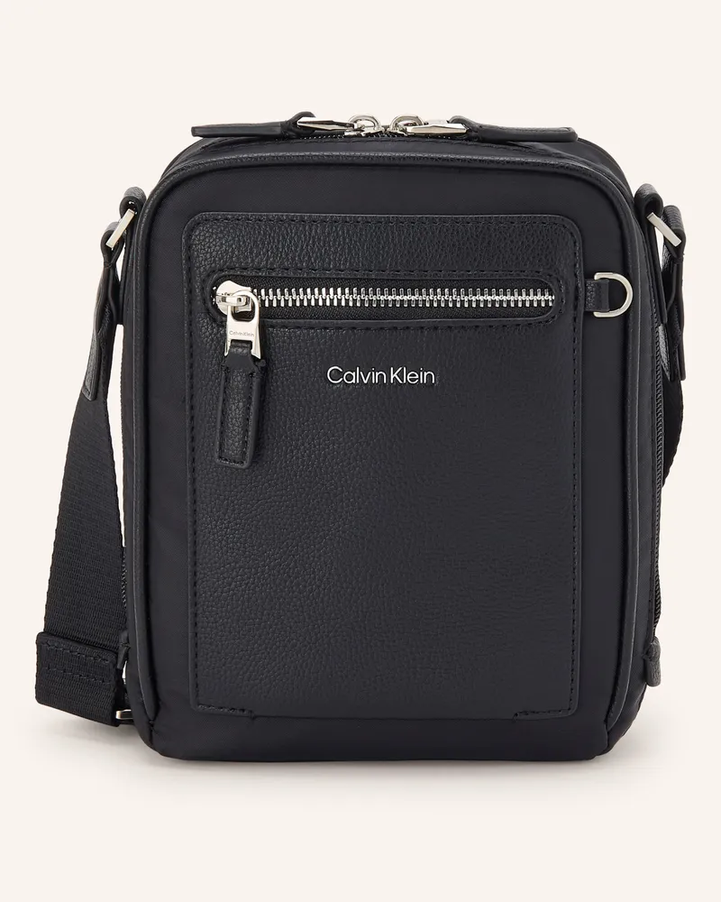Calvin Klein Umhängetasche Im Materialmix schwarz Schwarz
