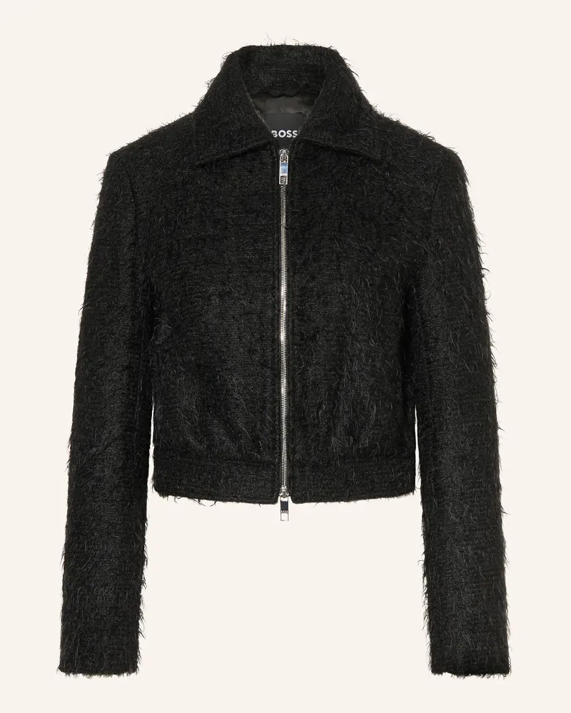 HUGO BOSS Kastenjacke JOCALEN Schwarz
