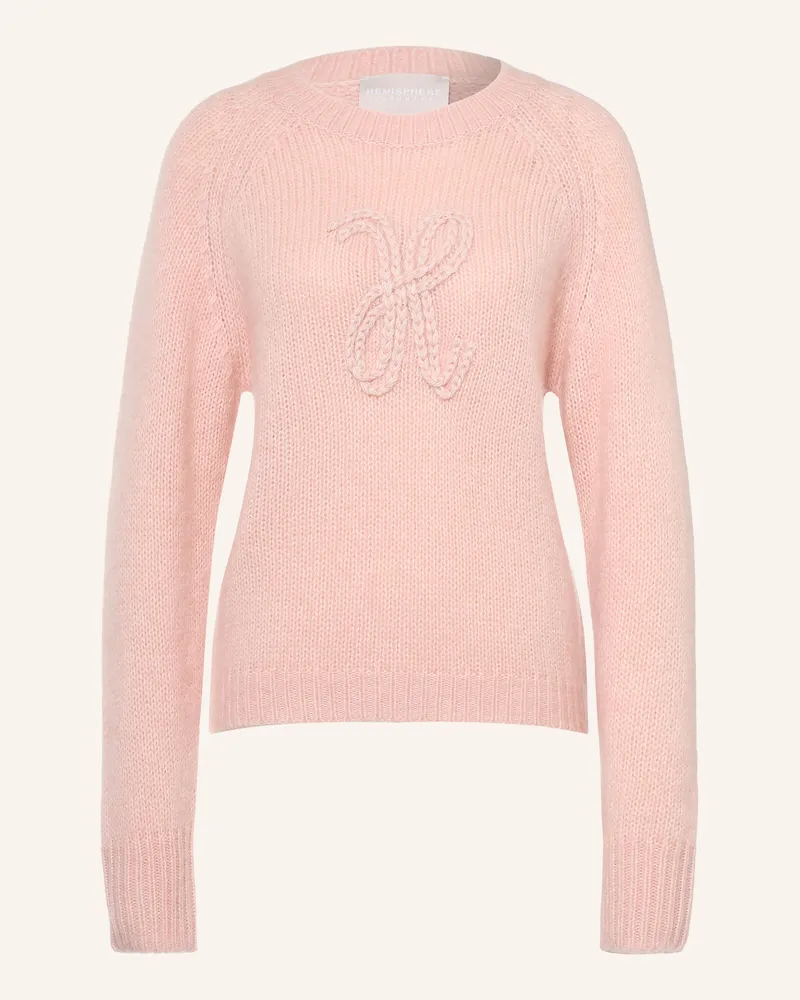 hemisphere Pullover Mit Cashmere rosa Hellrosa