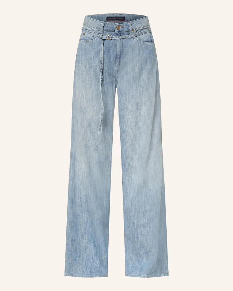 RAFFAELLO ROSSI  Jeans Sventy Belt Mit Glitzergarn blau 858
