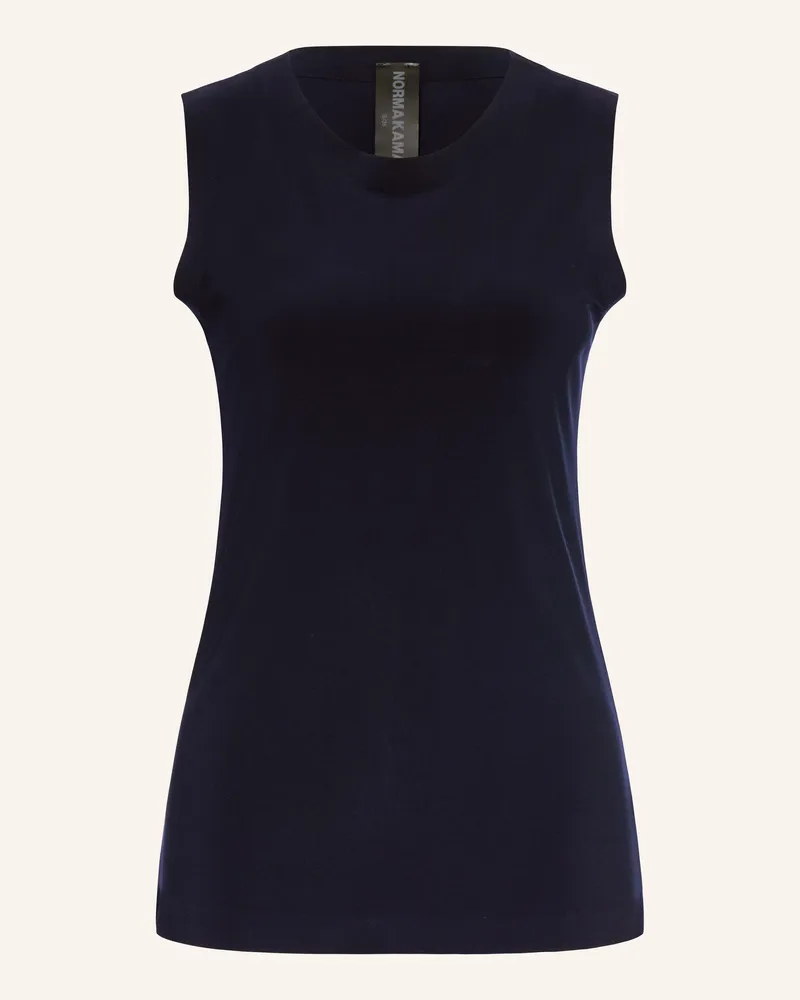 Norma Kamali Top blau Dunkelblau
