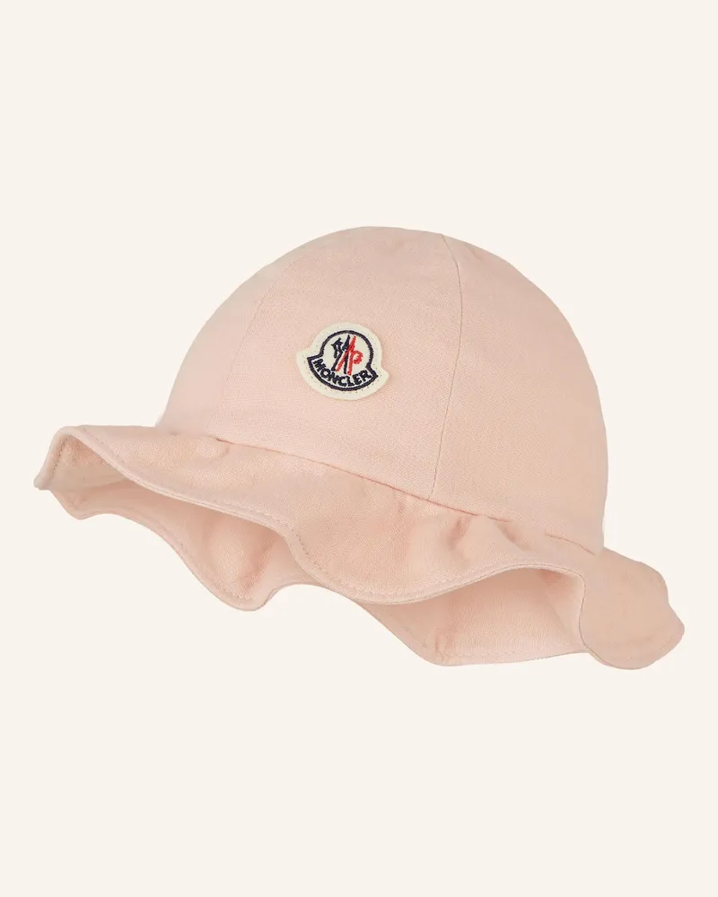 Moncler Hut aus Musselin Hellrosa