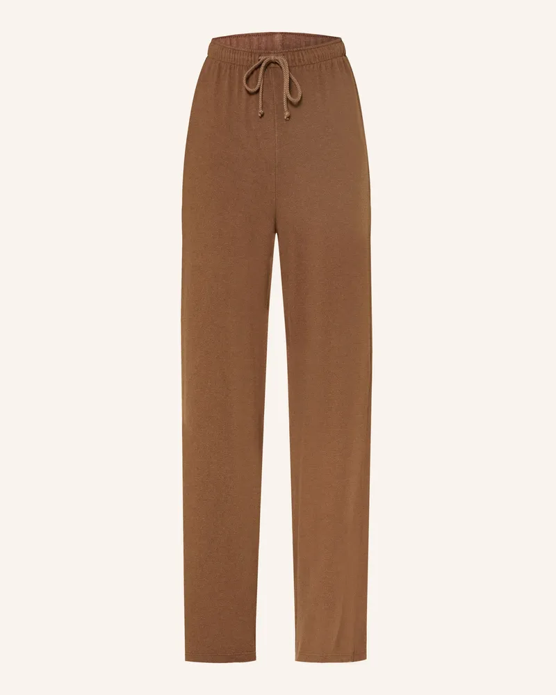 American Vintage Strickhose im Jogging-Stil Braun