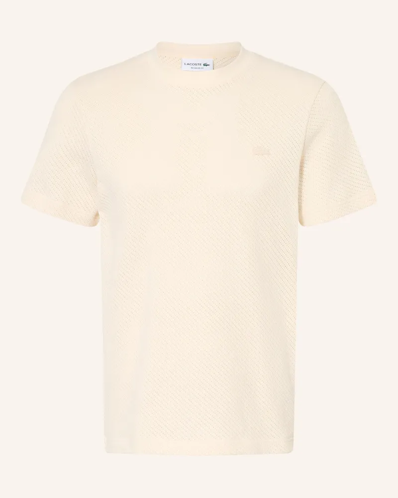 Lacoste Strickshirt beige Creme