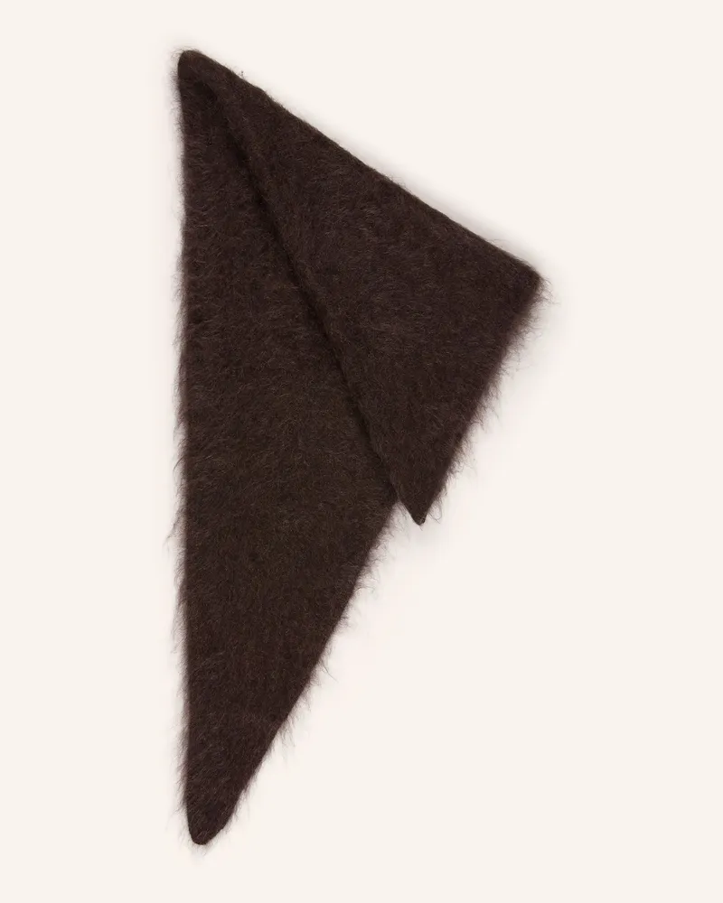 Mrs & HUGS Dreieckstuch Aus Cashmere braun Dunkelbraun
