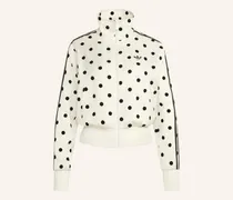 Satinjacke Satin Polka Dots weiss