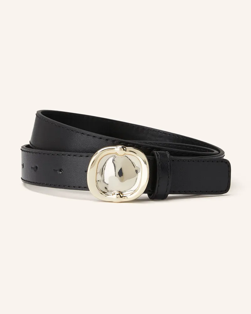 Claudie Pierlot Ledergürtel schwarz Schwarz