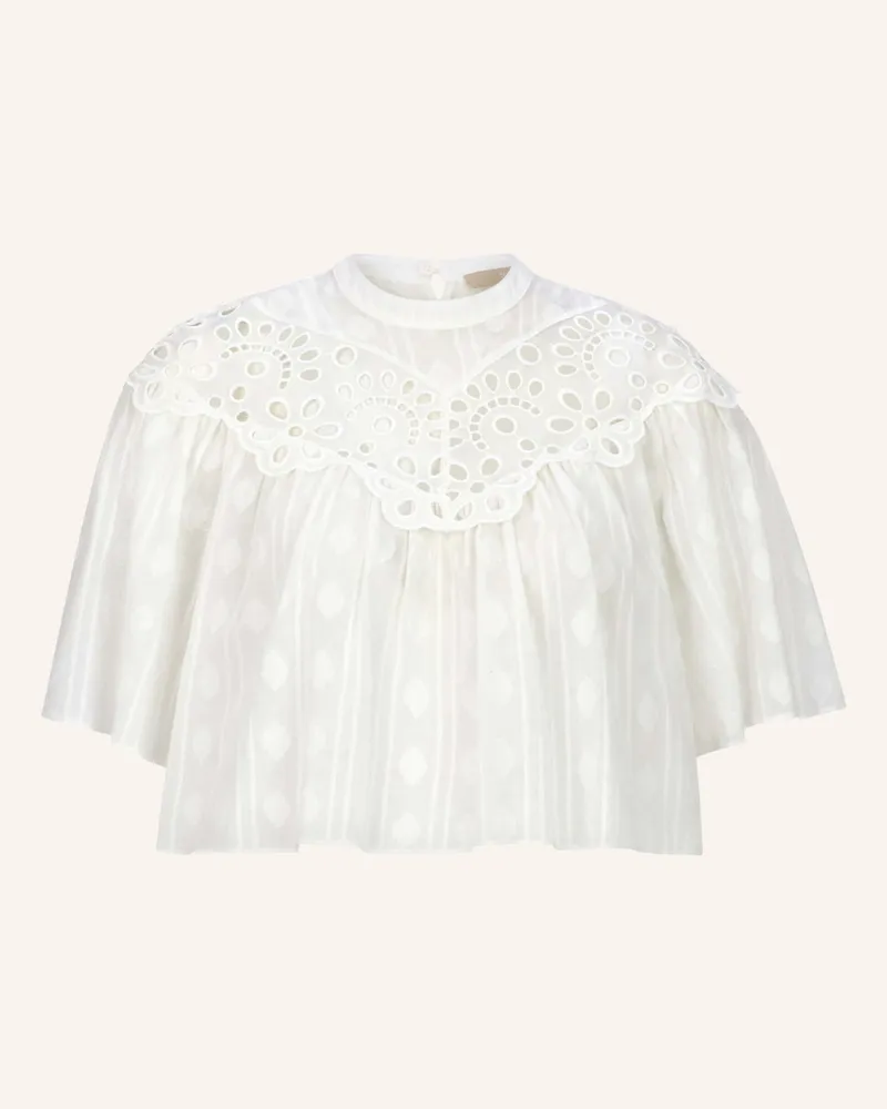 Malej Baumwollbluse Moderna weiss Weiss