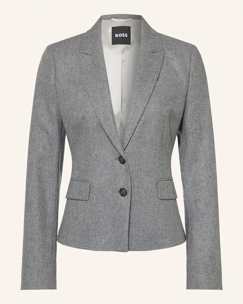 HUGO BOSS Flanellblazer Jia grau Grau
