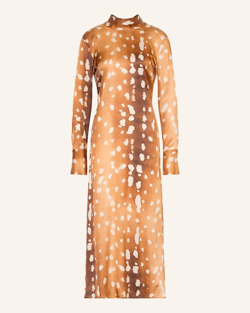 ottod’Ame Satinkleid beige Camel