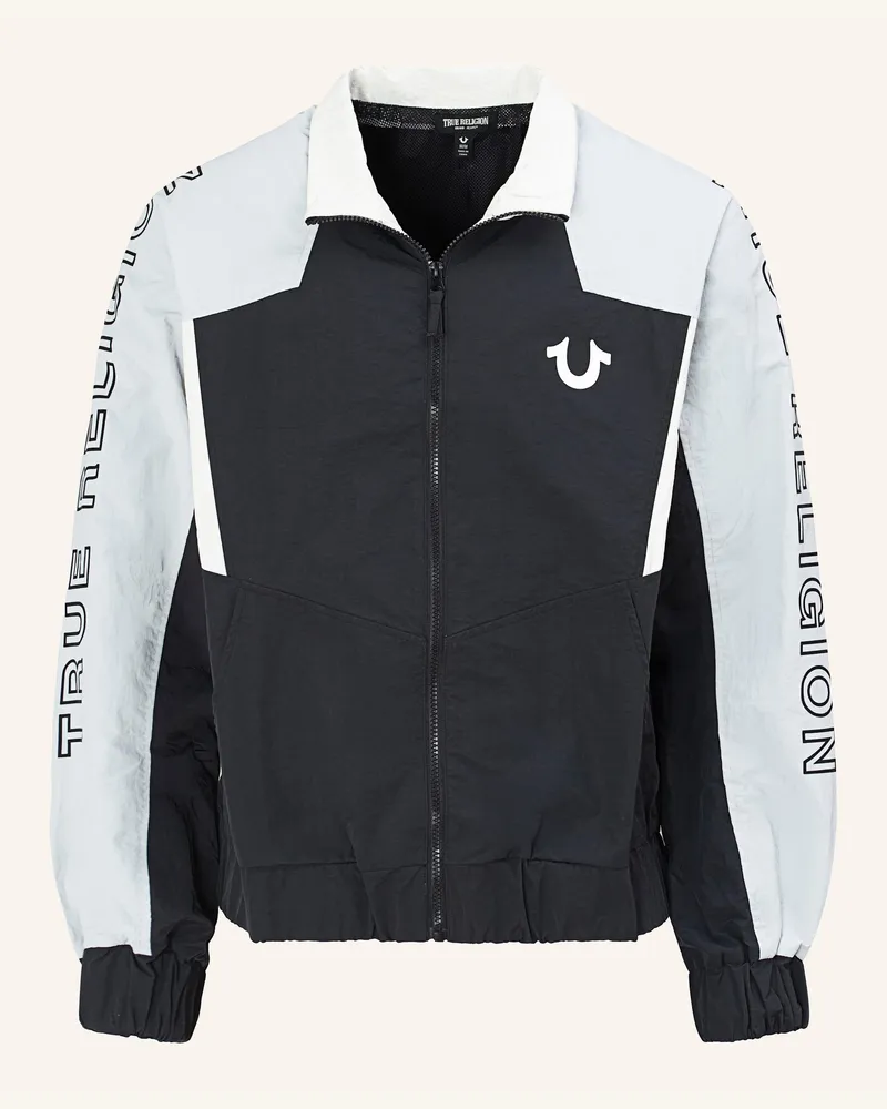 True Religion Track-Jacke Colorblocking schwarz Schwarz
