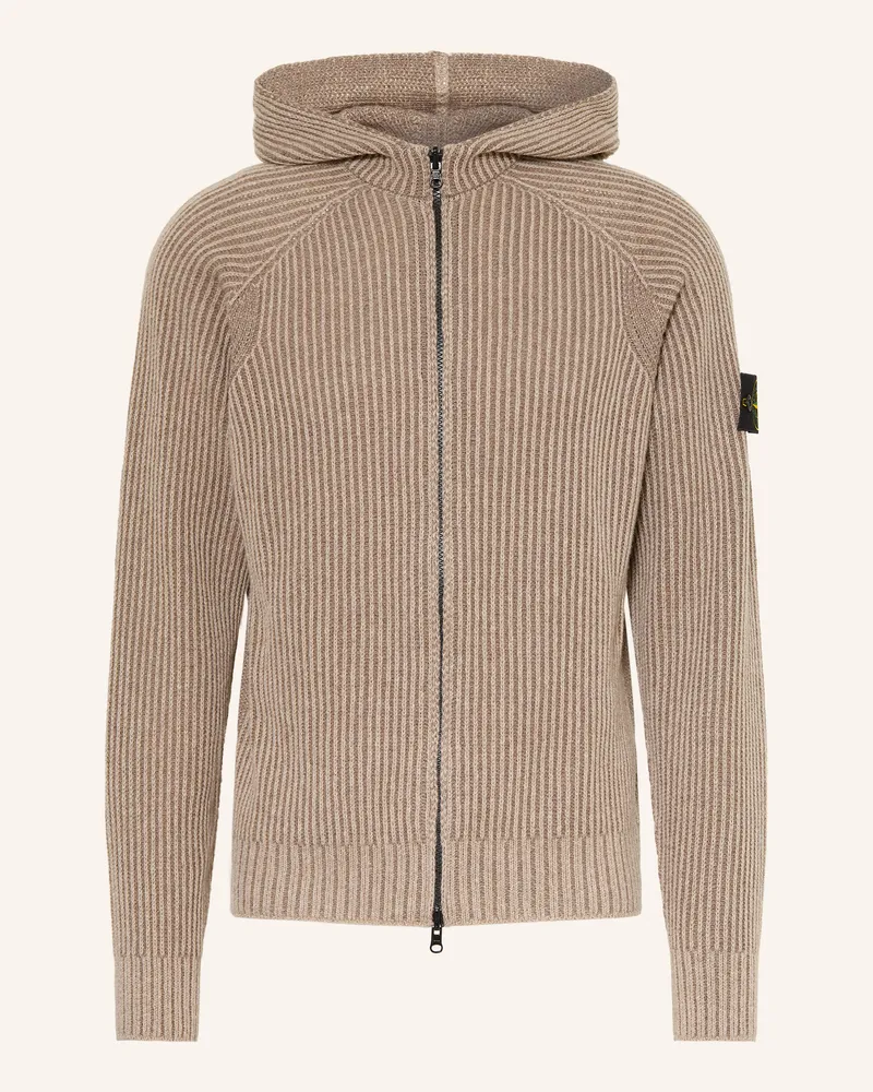 Stone Island Strickjacke Zum Wenden beige Beige