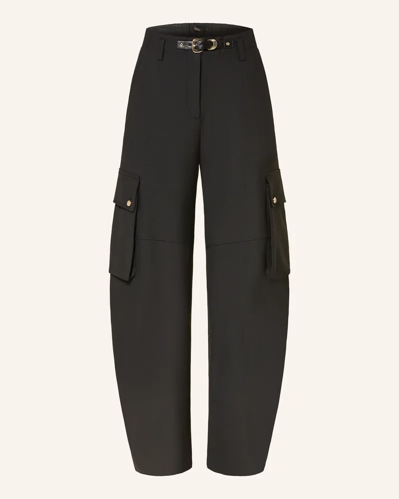 Maje Cargohose Schwarz