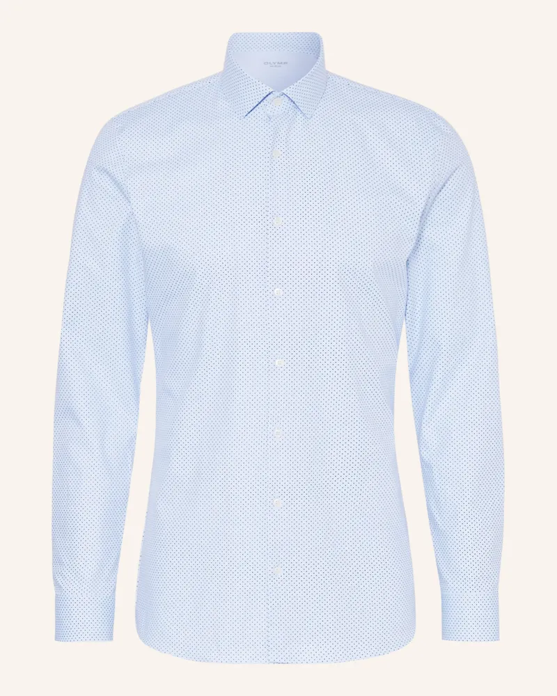 Olymp Jerseyhemd No. Six 24/Seven Super Slim blau Hellblau