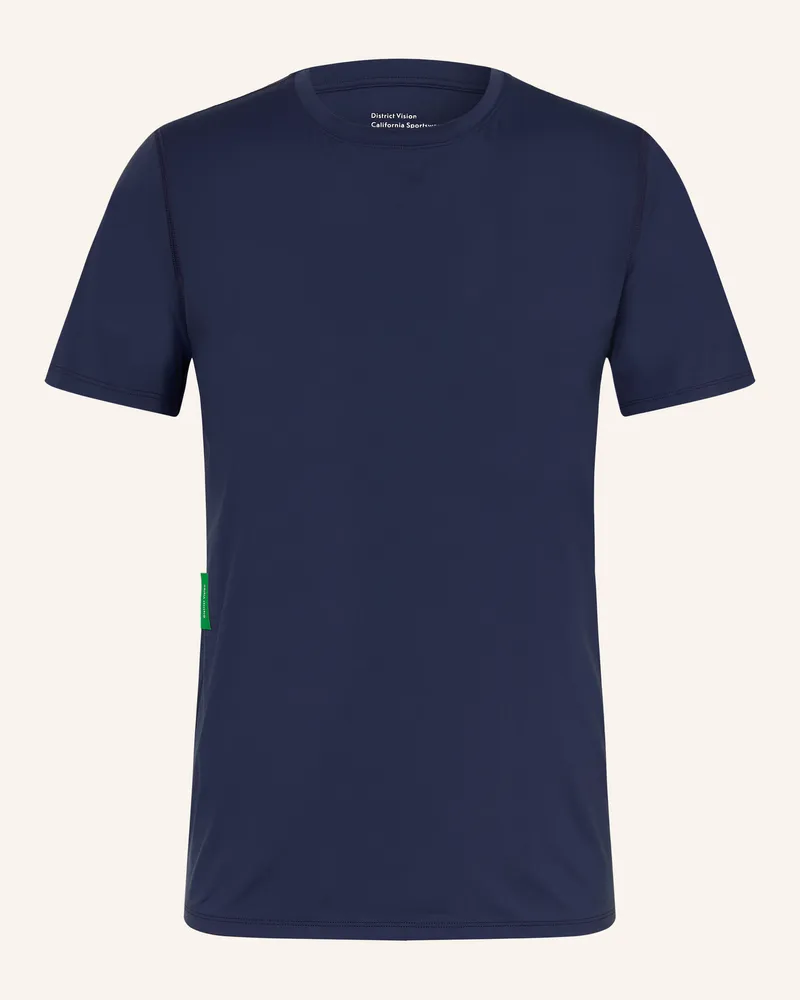 District Vision Funktionsshirt Ultralight Aloe blau Dunkelblau