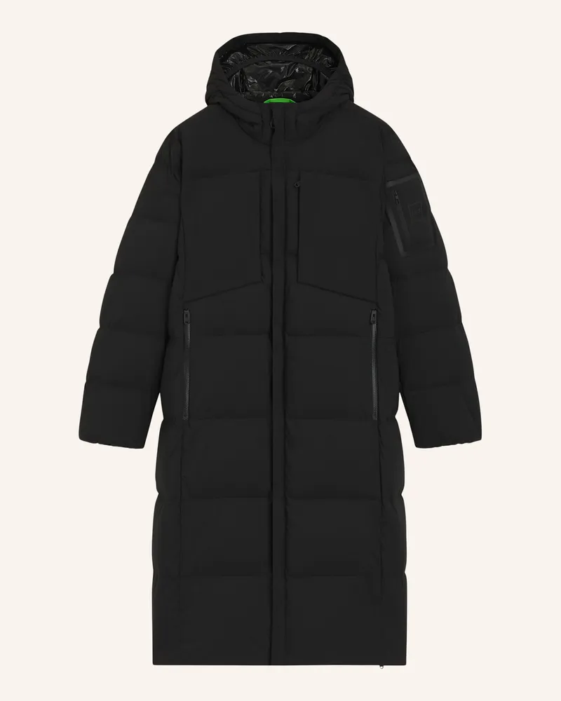 HUGO BOSS Daunenjacke Ow_Riplite Coat Hd Regular Fit schwarz Schwarz