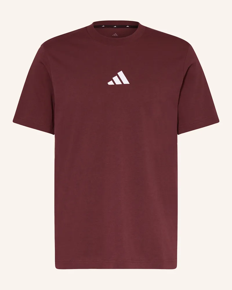 adidas T-Shirt Dunkelrot