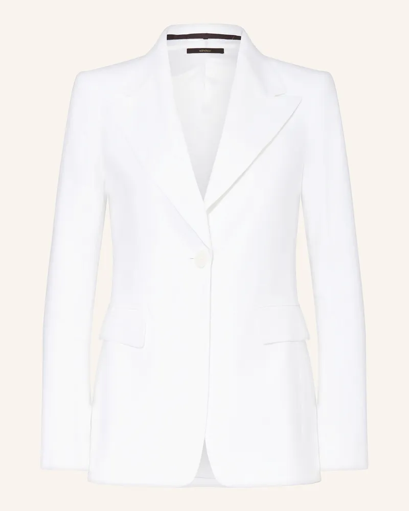 windsor. Blazer mit Leinen Weiss