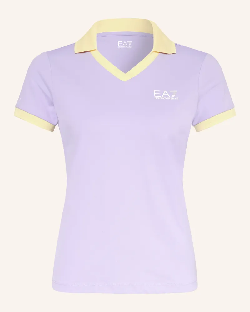 EA7 Funktions-Poloshirt Tennis Pro lila Helllila