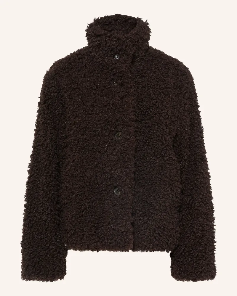 S.Oliver Teddyfell-Jacke braun Dunkelbraun