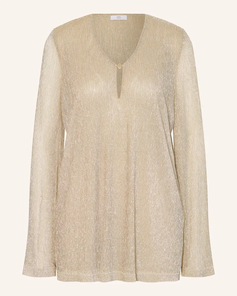 Riani Blusenshirt Mit Glitzergarn gold Beige