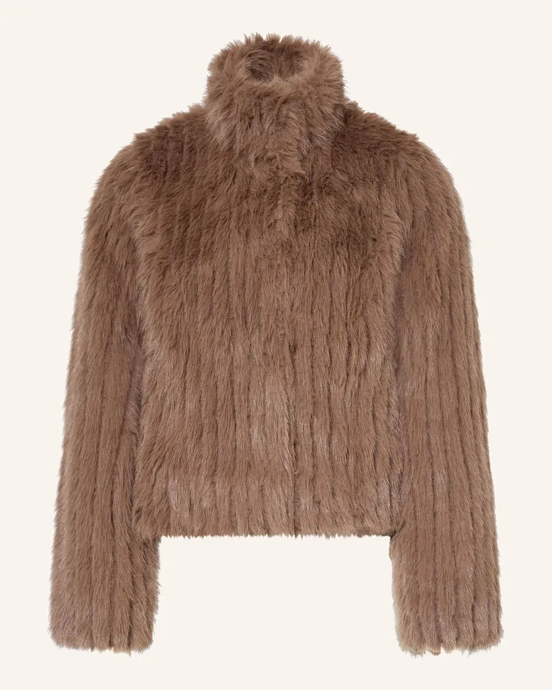 RINO & PELLE Kunstpelz-Jacke FAITH Camel