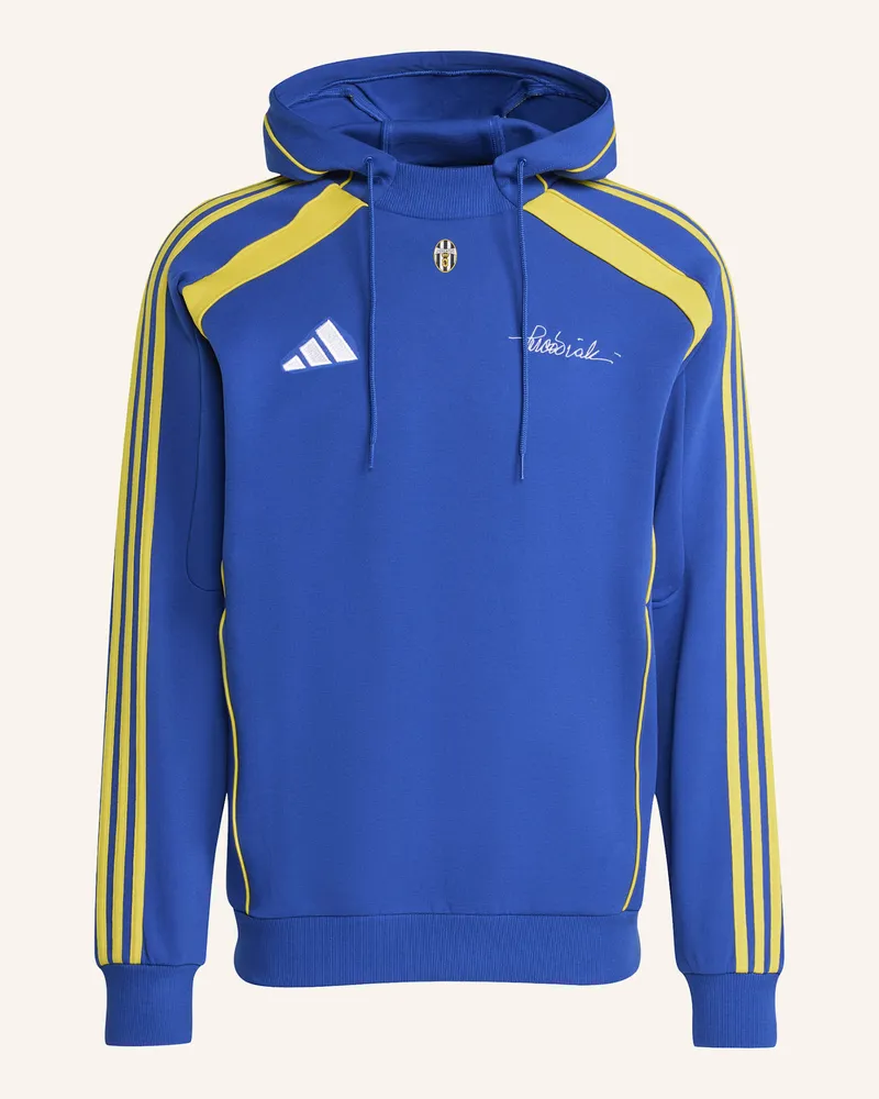 adidas JUVENTUS TURIN VIALLI PACK DOUBLEKNIT HOODIE Blau