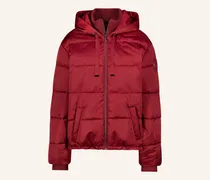 Steppjacke Mit Schmucksteinen rot