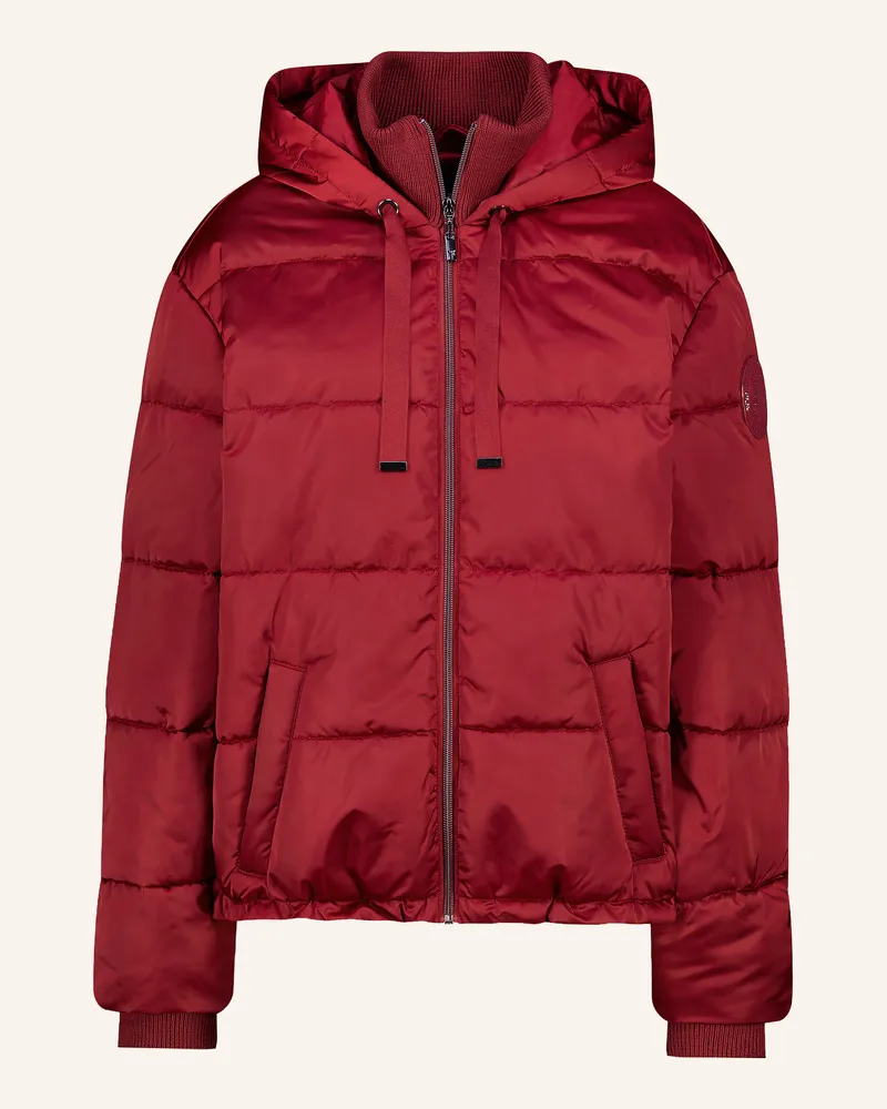 monari Steppjacke Mit Schmucksteinen rot Dunkelrot