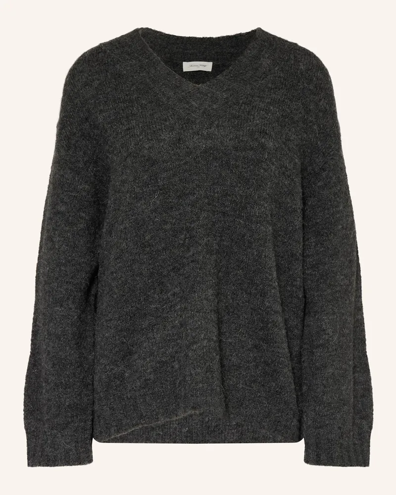 American Vintage Pullover East Mit Alpaka grau Dunkelgrau